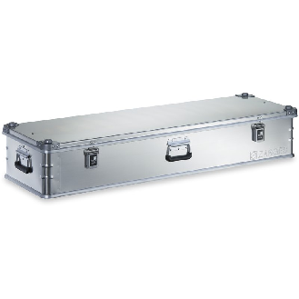 Aluminiumbox L1400xB450xH250mm 119l mit Klappverschluss und Alu-Stapelecken-Beschreibung lesen