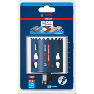 Lochsäge Expert Tough Merial D.64mm Schnitt-T.60mm Power Change Plus-Beschreibung lesen
