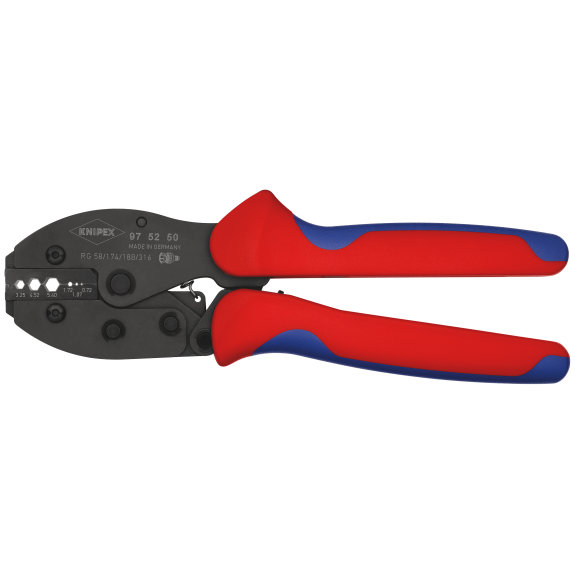 Crimpzange Preorce L.220mm 0,72/1,07/1,72/3,25/4,52/5,4mm 498g-Beschreibung lesen