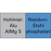 Dichtblindniet CAP Nietschaft dxl 4x8mm Alu./STA 500 St.