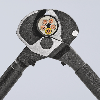 Kabelschere L.500mm Kopf brün.Mehrkomp.-Hüllen-Beschreibung lesen