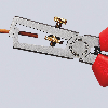 Abisolierzange L.160mm pol.Ku.-Überzug m.Öffnungsf.