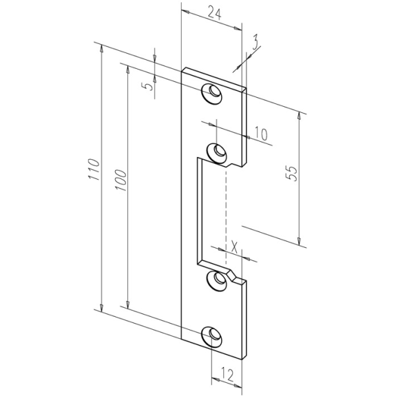 Flachschließbl.106 STA verz.ktg.B.24xL.110mm DIN L/R-Beschreibung lesen