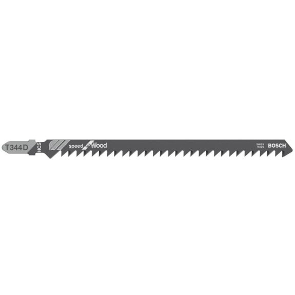 Lame de scie sauteuse T 344 D longueur totale 152mm dents 4mm HCS 3 pièces/carte-Lire la description