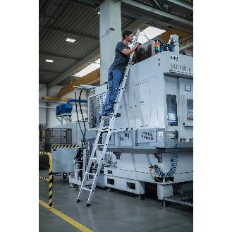 Anlegeleiter 8 Sprossen Alu.Leiterlänge 2490mm Arbeits-H.b.ca.3600mm-Beschreibung lesen