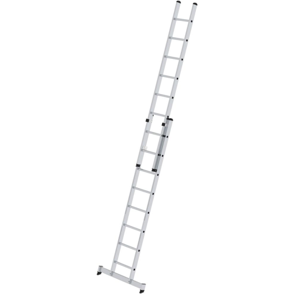 Schiebeleiter Alu.Sprossen 2x8 Arbeits-H.b.ca.5200mm m.Traverse-Beschreibung lesen