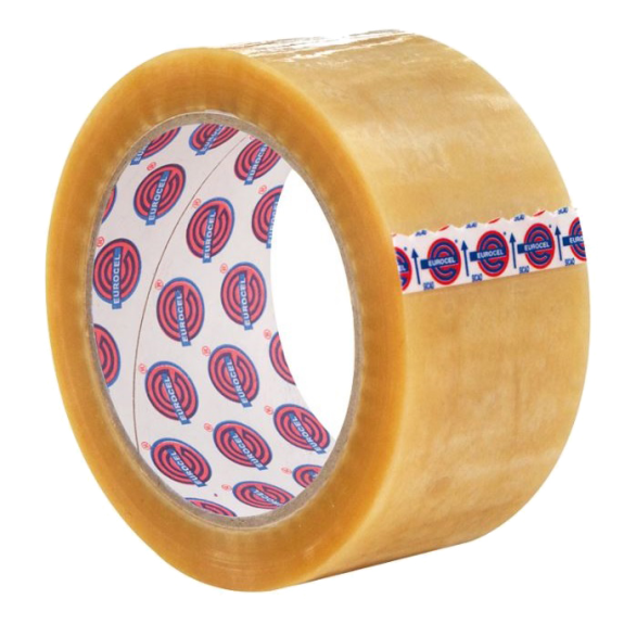 Ruban adhésif d'emballage PVC transparent 50 mm x 66 m  - 000111366-Lire la description