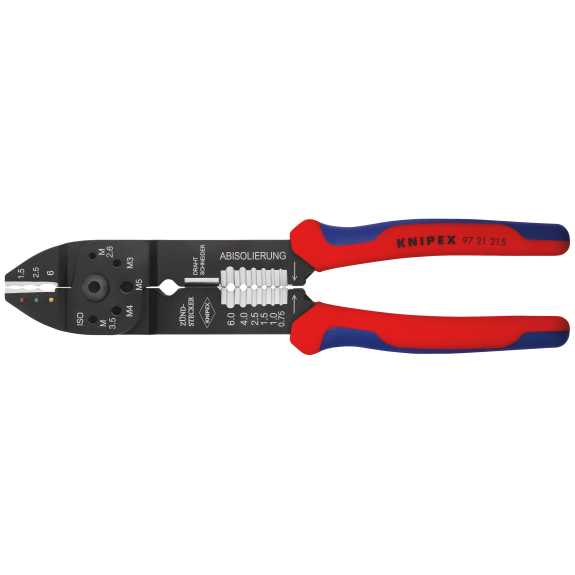 Crimpzange L.230mm 0,5-6 (AWG 20-10) mm²-Beschreibung lesen