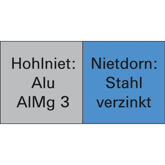 Blindniet Nietschaft dxl 4x12mm Alu./STA 500 St. Blindniet Nietschaft dxl 4x12mm Alu./STA 500 St.-Beschreibung lesen