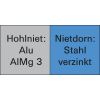 Blindniet Nietschaft dxl 4x12mm Alu./STA 500 St.