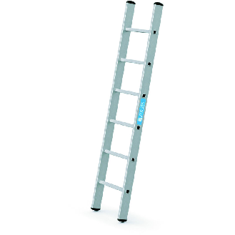 Anlegeleiter 6 Sprossen Alu.Leiterlänge 1930mm Arbeits-H.b.ca.2800mm-Beschreibung lesen