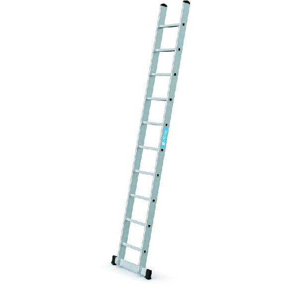 Anlegeleiter 10 Sprossen Alu.Leiterlänge 3050mm Arbeits-H.b.ca.3900mm-Beschreibung lesen