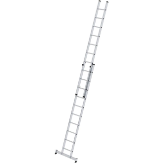Schiebeleiter Alu.Sprossen 2x10 Arbeits-H.b.ca.6000mm m.Traverse-Beschreibung lesen