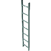 Schachtleiter STA L.1400mm äußere B.340mm Holm-Gr.50x20mm Lochsprosse 29 x 29mm