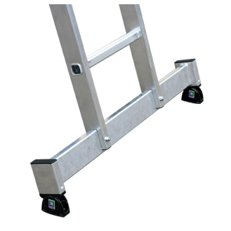 Schiebeleiter Alu.Sprossen 2x14 Arbeits-H.b.ca.8300mm m.Traverse-Beschreibung lesen