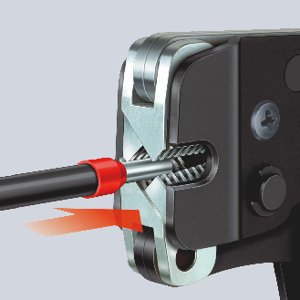 Crimpzange L.190mm 0,08-10,0+16 (AWG 28-5 ) mm² brün.2K-Hülle-Beschreibung lesen