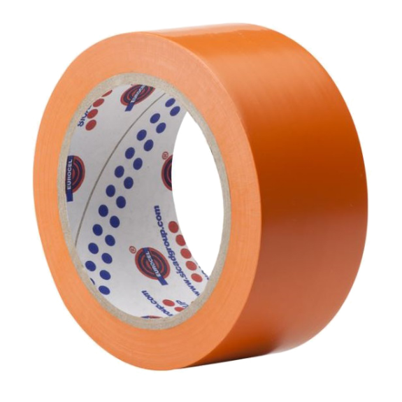 Ruban adhésif PVC orange 50mmx3  - 1000005047-Lire la description