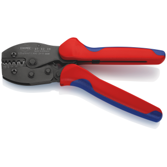 Aderendhülsencrimpzange Preorce L.220mm 0,25-6 (AWG 23-10) mm² brün.-Beschreibung lesen