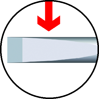 Schraubendreher 302 Schneiden-B.10mm Klingen-L.200mm Mehrkomponentengriff-Beschreibung lesen