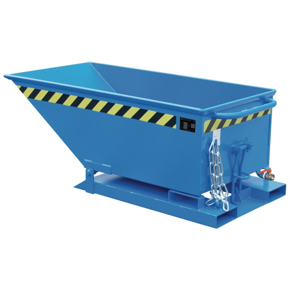 Conteneur à copeaux 0,25 m³ L1375xL670xH530mm bleu clair Trgf.300kg-Leer más