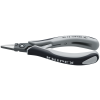 Präzisions-Elektronik-Flachzange L.135mm ESD flachbreite Backen pol.Form 1
