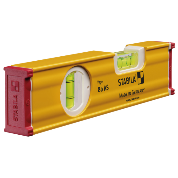 Wasserwaage 80 AS 20cm Alu.gelb ± 0,5 mm/m-Beschreibung lesen
