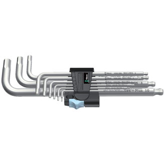 Winkelschraubendrehersz 3950 PKL/9 9-tlg.Ku.-Halter SW 1,5-10mm lang VA-Leer más
