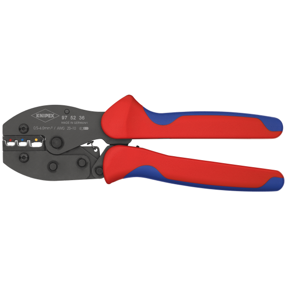 Crimpzange Preorce L.220mm 0,5- 6 (AWG 20-10) mm² 487g Crimpzange Preorce L.220mm 0,5- 6 (AWG 20-10) mm² 487g-Beschreibung lesen