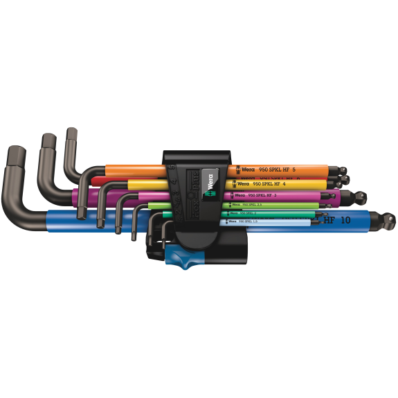 Tournevis coudé hexagonal 950 SPKL/9 SM HF 9 pièces SW 1,5-10mm-Leer más