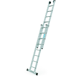 Schiebeleiter Everest Plus 2E Alu.Sprossen 2x8 H.b.4900mm-Beschreibung lesen