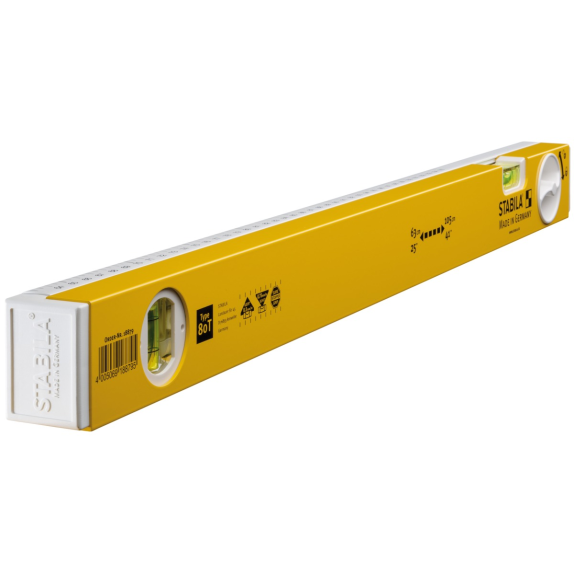 Teleskopwasserwaage 80 T 63-105cm Alu.gelb ± 0,5-1mm/m-Beschreibung lesen