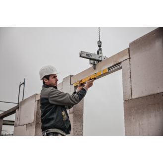 Teleskopwasserwaage 80 T 63-105cm Alu.gelb ± 0,5-1mm/m-Beschreibung lesen
