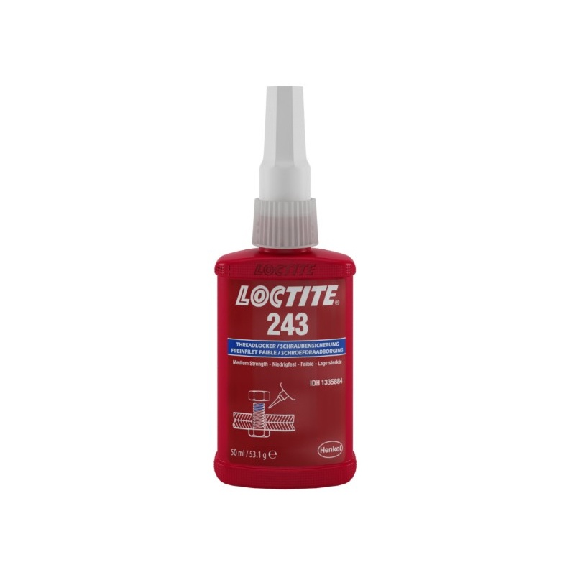 Schraubensicherung 243 50 ml mf.mv.blau NSF P1,NSF/ANSI 61 Flasche-Beschreibung lesen