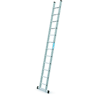 Anlegeleiter 12 Sprossen Alu.Leiterlänge 3610mm Arbeits-H.b.ca.4450mm-Beschreibung lesen