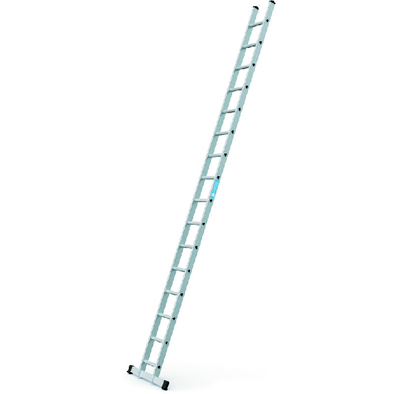 Échelle inclinée 16 échelons en aluminium. Hauteur de travail env. 5450 mm.-Leggi tutto
