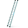 Anlegeleiter aus Aluminium mit 10 Stufen