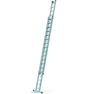 Seilzugleiter Sprossen 2x18 Alu, Arbeits-H.b.ca.9750mm 2-tlg-Beschreibung lesen