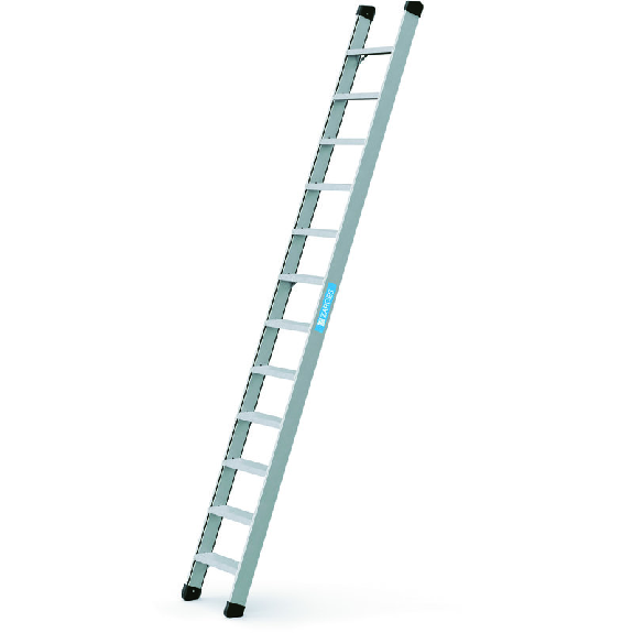Échelle penchée 12 marches en aluminium hauteur de travail env. 3900mm-Leggi tutto