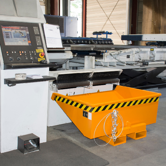 Kippbehälter L1720xB1070xH1095mm mausgrau Inh.1,2 m³ Kippbehälter L1720xB1070xH1095mm mausgrau Inh.1,2 m³-Beschreibung lesen