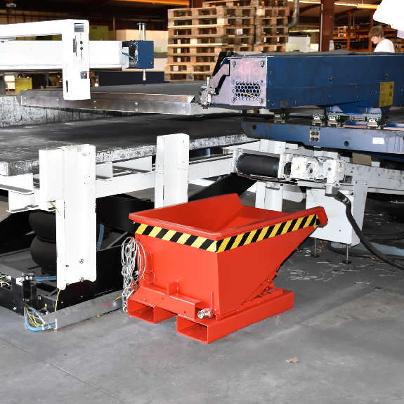 Kippbehälter L1720xB1070xH1095mm mausgrau Inh.1,2 m³ Kippbehälter L1720xB1070xH1095mm mausgrau Inh.1,2 m³-Beschreibung lesen