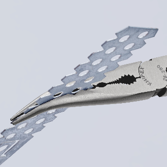 Montierzange L.280mm pol.Ku.-Überzug Spitze ger.-Beschreibung lesen