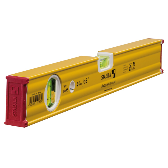Wasserwaage 80 AS 40cm Alu.gelb ± 0,5 mm/m-Beschreibung lesen