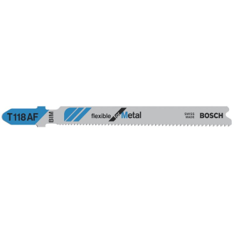 Stichsägeblt T 118 AF Flexible for Metal L.92mm Zahnteilg.1,1-1,5mm 100er Pack-Beschreibung lesen