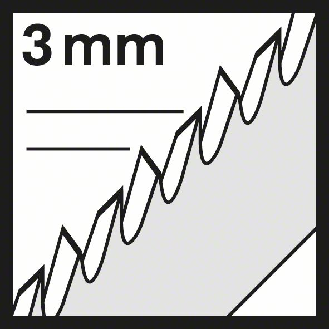 Stichsägeblt T 301 CD Clean for Wood L.117mm Zahnteilung m HCS 3erPack-Beschreibung lesen