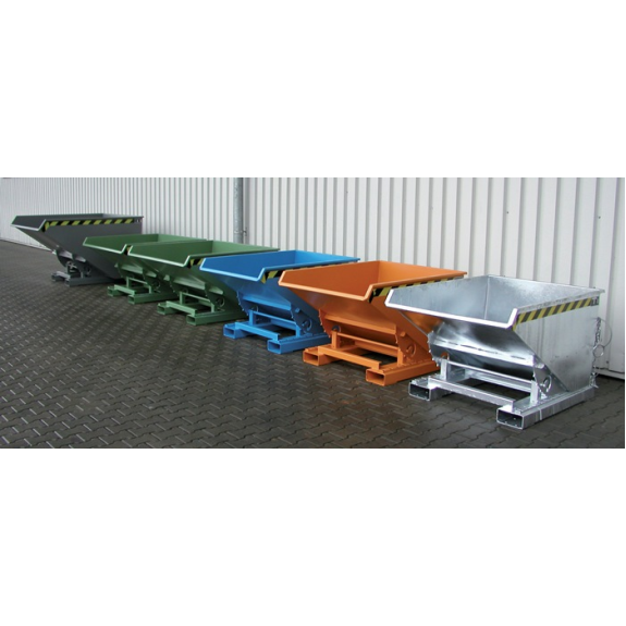 Kippbehälter L1260xB1570xH835mm mausgrau Inh.0,9 m³ Kippbehälter L1260xB1570xH835mm mausgrau Inh.0,9 m³-Beschreibung lesen