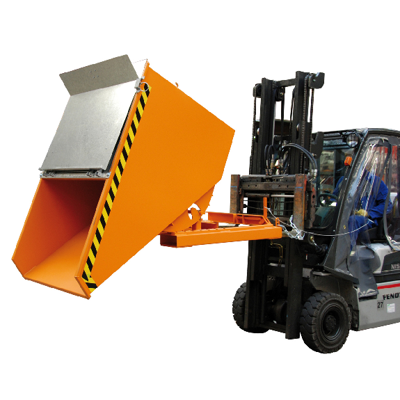 Kippbehälter L1260xB1570xH835mm mausgrau Inh.0,9 m³ Kippbehälter L1260xB1570xH835mm mausgrau Inh.0,9 m³-Beschreibung lesen