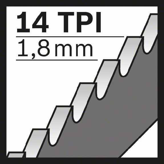 Säbelsägeblt S 1122 BF L.225mm B.19mm TPI 14 1,8mm geschr.,gefr.5er Pk.-Beschreibung lesen