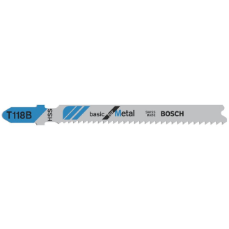Stichsägeblt T 118B Basic for Metal L.92mm Zahnteilung 1,9-2,m HSS 3erPack-Beschreibung lesen