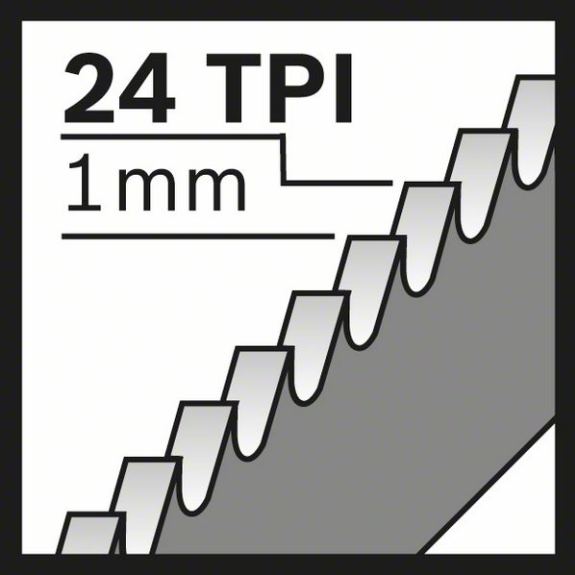 Säbelsägeblt S 922 AF L.150mm B.19mm TPI 24 1mm gewellt,gefr.5 St./Karte-Beschreibung lesen