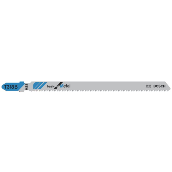 Stichsägeblt T 318 B Gesamt-L.132mm Zahnt.2mm HSS 5 St./Karte-Beschreibung lesen